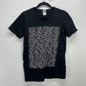 Minnesota Musical Artist Lineup Black Small T-Shirt Lizzo Rhymesayers Atmosphere